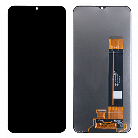 Дисплей для телефона Samsung A235F (A23) в сборе с тачскрином Черный - Оригинал