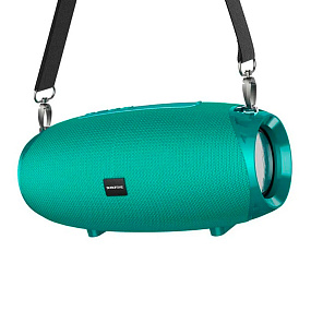 Колонка Borofone BR12 (Bluetooth/MicroSD/USB/FM/AUX) 10W бирюзовая
