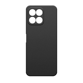 Силиконовый чехол Honor X8/X6 с закрытой камерой черный