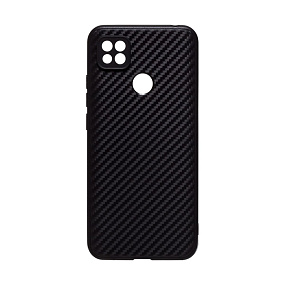 Силиконовый чехол Xiaomi Redmi 9C TPU карбон черный