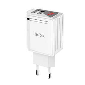 СЗУ-USB Hoco C39A 2 выхода 2.4А белый