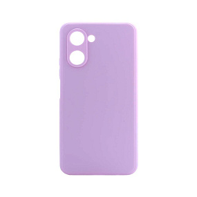 Силиконовый чехол Realme C33 Nev Era сиреневый