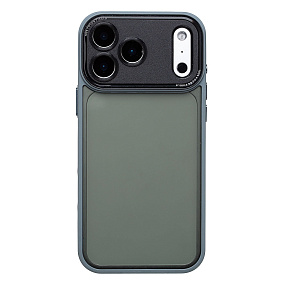 Кейс iPhone 17 Pro Max силикон PC090 серый