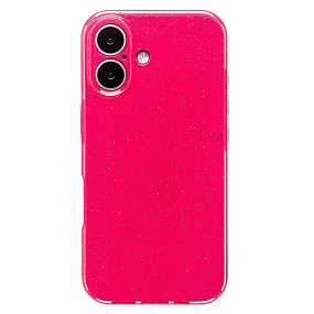 Кейс iPhone 16 силикон SC328 розовый