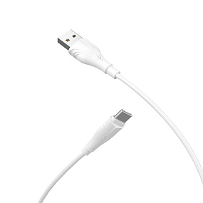 Дата кабель Type-C - USB Borofone BX18 Optimal 1м 3A белый