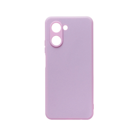 Силиконовый чехол Realme C33 с визитницей светло-фиолетовый