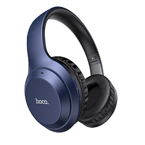 Bluetooth-наушники Hoco W30 полноразмерные синие(УЦЕНКА)не товарный вид