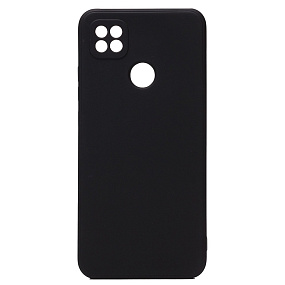 Силиконовый чехол Xiaomi Redmi 10A с закрытой камерой черный