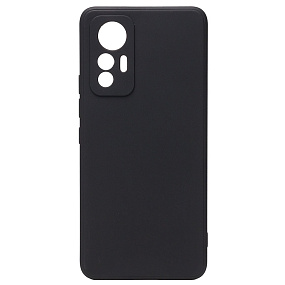 Силиконовый чехол Xiaomi Mi 12 Lite с закрытой камерой черный