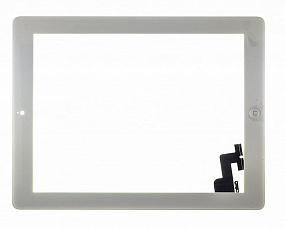 Сенсор для планшета iPad 10.2" 2019/2020 (A2197/A2198/A2200/A2270/A2428/A2429) Белый - Оригинал