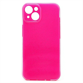 Кейс iPhone 14 силикон SC328 розовый