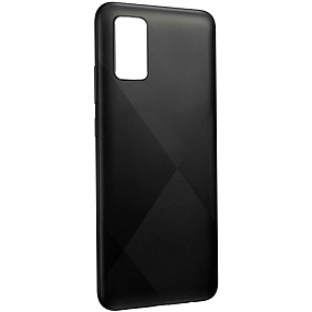 корпус для телефона Samsung A025F (A02s) Задняя крышка (черный)