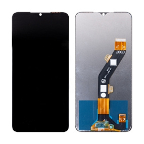 Дисплей для телефона Itel A70 (A665L) в сборе с тачскрином Черный