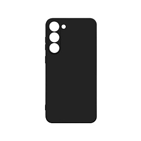 Силиконовый чехол для Samsung G911 Galaxy S23 с закрытой камерой черный