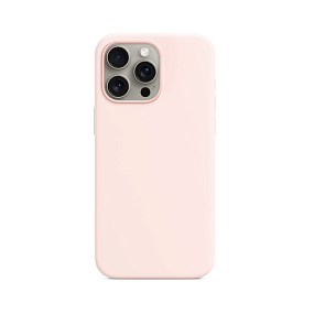 Кейс iPhone 15 Pro Max силикон SC311 светло-розовый(УЦЕНКА)малозаметн.потертость