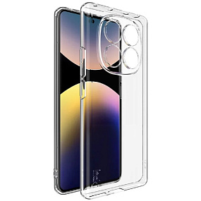 Силиконовый чехол Xiaomi Redmi Note 14 Pro/Poco X7 прозрачный
