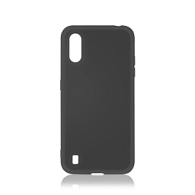 Силиконовый чехол для Samsung A015/M015 Galaxy A01/M01 DF sOriginal-15 черный