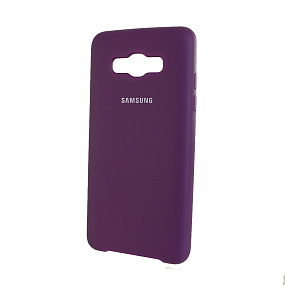 Силиконовый чехол для Samsung J510 Galaxy J5 (2016) оригинал фиолетовый