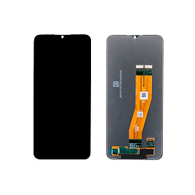 Дисплей для телефона Samsung A035F (A03) модуль Черный - Оригинал