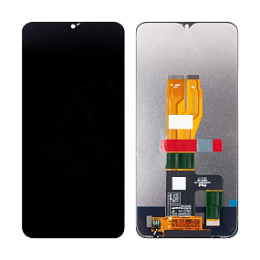 Дисплей для телефона Realme C30/Narzo 50i Prime в сборе с тачскрином Черный - Оригинал