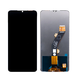 Дисплей для телефона Tecno Spark 10 4G/Spark 10C (Kl5q/Kl5m) в сборе с тачскрином Черный - Оригинал