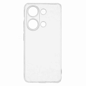Силиконовый чехол Xiaomi Poco M6 Pro 4G/Redmi Note 13 Pro 4G DF прозрачный