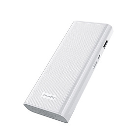 Портативное зарядное устройство Awei P77K QC 12000mAh белый