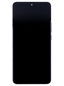 Дисплей для телефона Xiaomi 12T/12T Pro (22071212AG/MZB0CE5RU) модуль с рамкой Черный - Оригинал