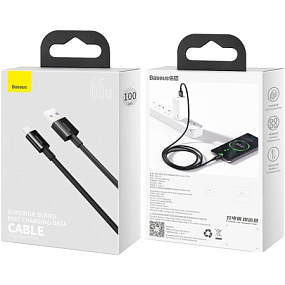 Дата кабель Type-C USB Baseus Superior Series (Catys-01) 66W 1м 2A черный