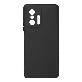 Силиконовый чехол Xiaomi Mi 11T/11T Pro с закрытой камерой черный