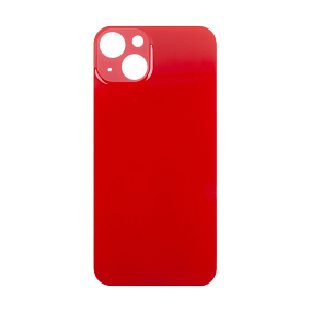 Задняя крышка iPhone 13 (стекло) красный - Премиум