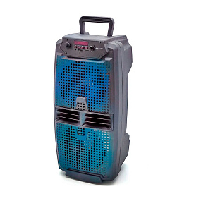 Колонка JBK-6523 (Bluetooth/Microphone/USB/FM/AUX/TF/TWS) 10W синяя