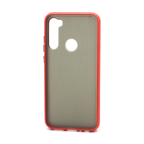 Силиконовый чехол Xiaomi Redmi Note 8T Shockproof черно-красный