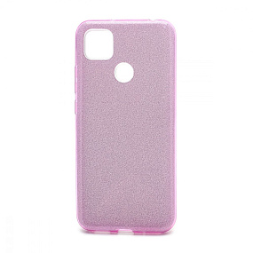 Силиконовый чехол Xiaomi Redmi 9C Fashion с блестками фиолетовый