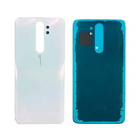корпус для телефона Xiaomi Redmi Note 8 Pro Задняя крышка Белая - Премиум