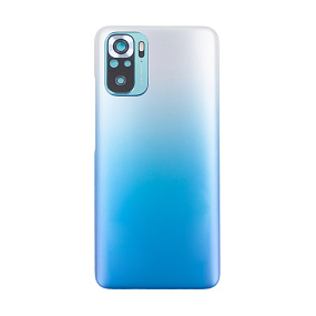 корпус для телефона Xiaomi Redmi Note 10S (M2101K7BNY) Задняя крышка Голубой - Премиум