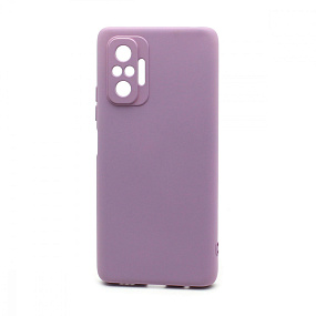 Силиконовый чехол Xiaomi Redmi Note 10 Pro New Era сиреневый