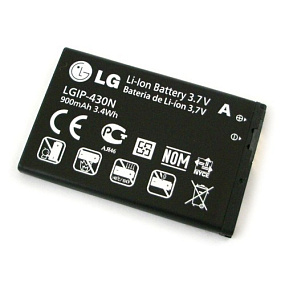 АКБ ORIG для телефона LG Lgip-430N GS290,A258,GM360,T300,T320 