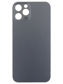 Задняя крышка iPhone 12 Pro (стекло) черный - Премиум