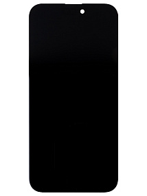 Дисплей для телефона iPhone 15 Pro Max в сборе Черный - (Soft OLED/Full HD/120 Гц) (площадка под IC)