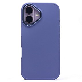 Кейс iPhone 16 силикон SC311 светло-фиолетовый