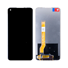Дисплей для телефона Realme 9 5G (RMX3474) в сборе с тачскрином Черный - Оригинал