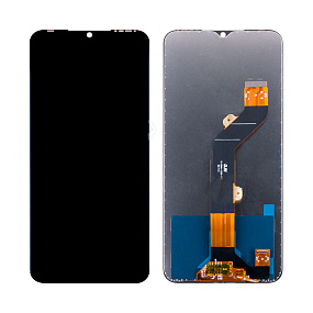 Дисплей для телефона Itel A49 в сборе с тачскрином Черный