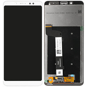 Дисплей для телефона Xiaomi Redmi Note 5/Note 5 Pro в сборе с тачскрином в рамке Белый - Оригинал
