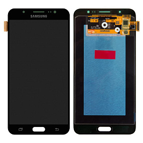 Дисплей для телефона Samsung J710F (J7 2016) в сборе с тачскрином Черный - Оригинал