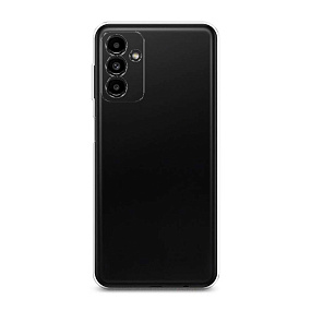 Силиконовый чехол для Samsung A047 Galaxy A04s с закрытой камерой черный