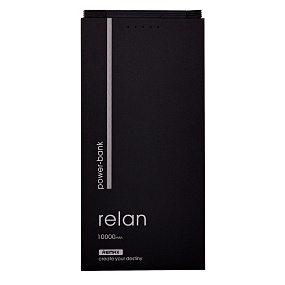 Портативное зарядное устройство Remax RPP-65 Relan 10000mAh + кабель type-c черный