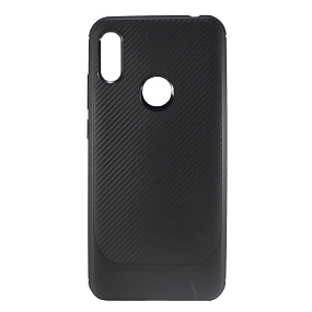 Силиконовый чехол Honor 8A/8A Prime/Y6s/Y6 2019/Y6 Prime 2019/Y6 Pro 2019 SC149 карбон черный