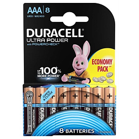 Батарейка ААА Duracell LR3 8BL Ultra Power 40/120 1шт