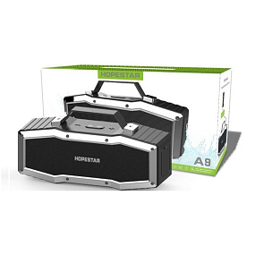 Колонка Hopestar A9 (Bluetooth/MicroSD/USB/FM/AUX/Microphone) влагозащищенная серый